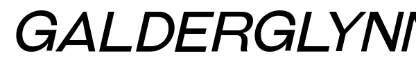 Galderglynn Esquire font preview